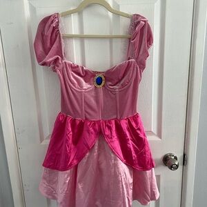 Pink Princess Peach Adult Costume